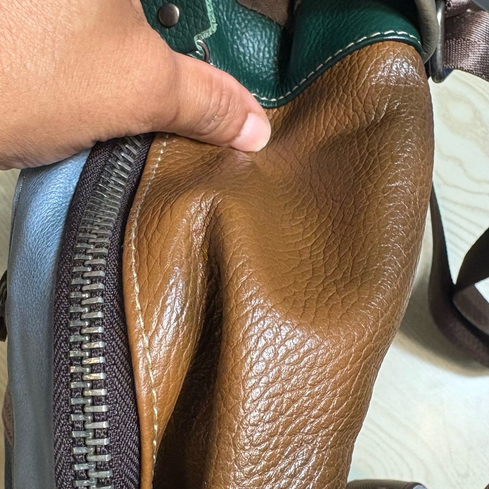 Brand New Multicolor genuine Leather Backpack - Picture 16 of 16